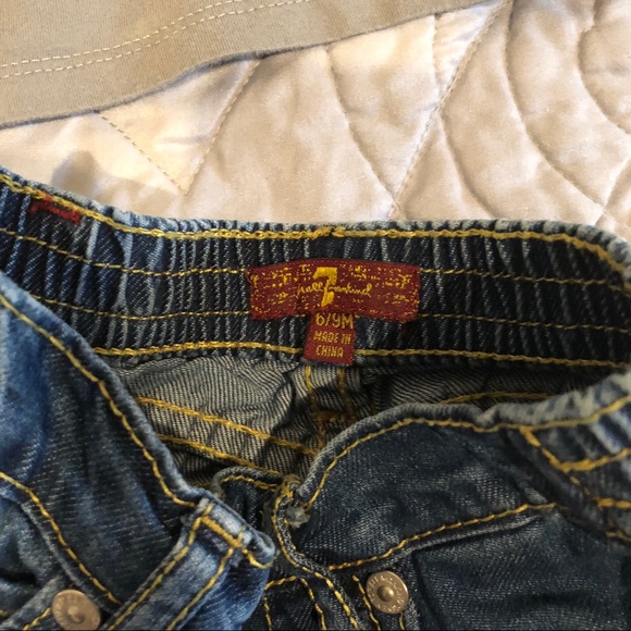7 for All Mankind Denim Pant Outfit - 6-9mo - Picture 4 of 4